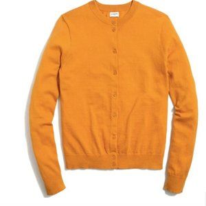 J.Crew Classic 100% cotton cardigan sweater XXS  Rough Amber